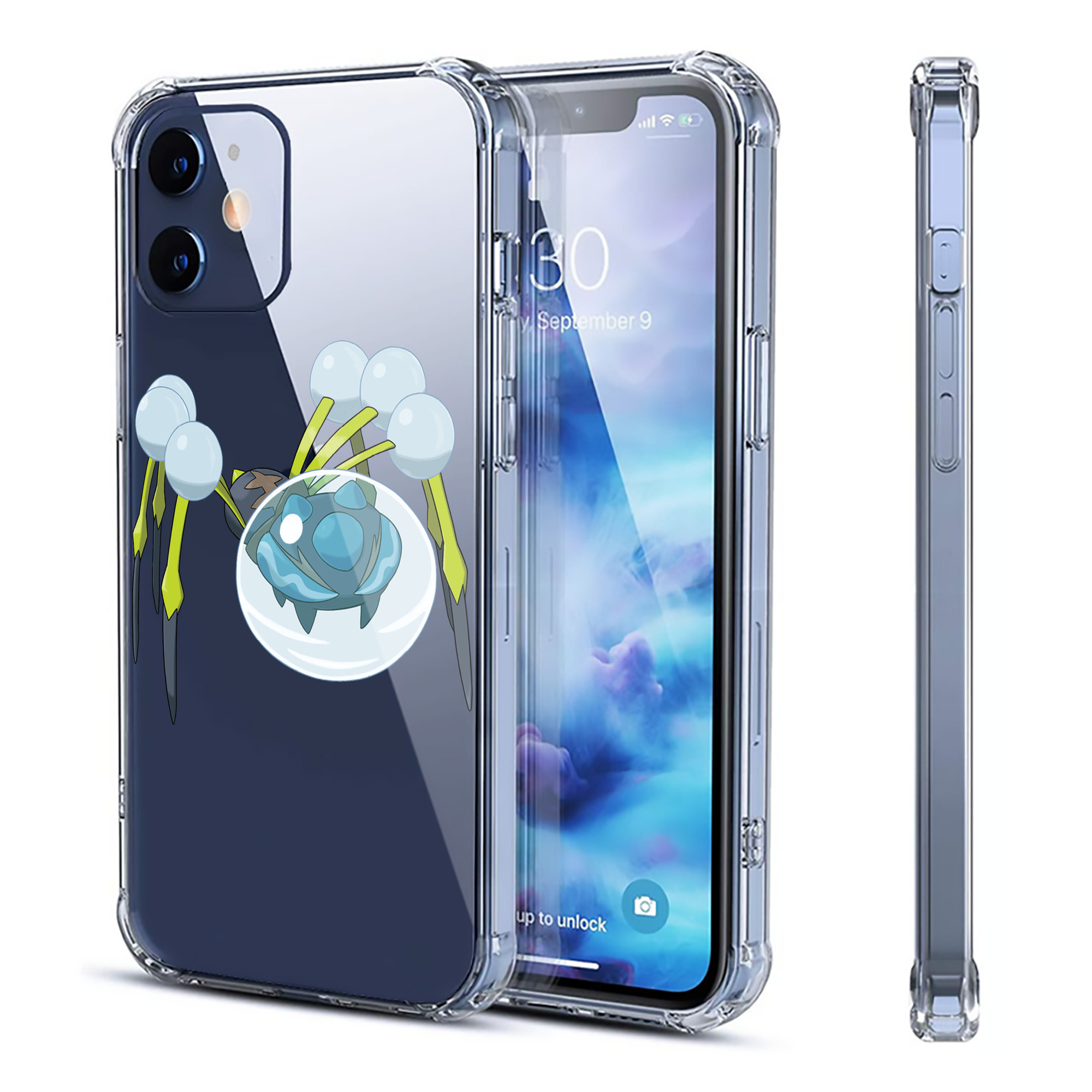 （画像用） ポケットモンスター Pokémon 【iPhone 12シリーズ対応】透明スマホケース（クリアソフトケース）